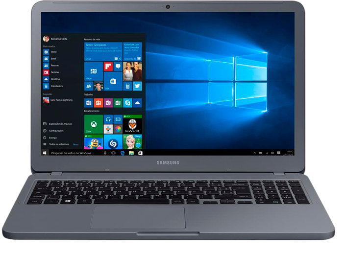Notebook Samsung Dual Core 4GB 500GB Tela 15.6 polegadas